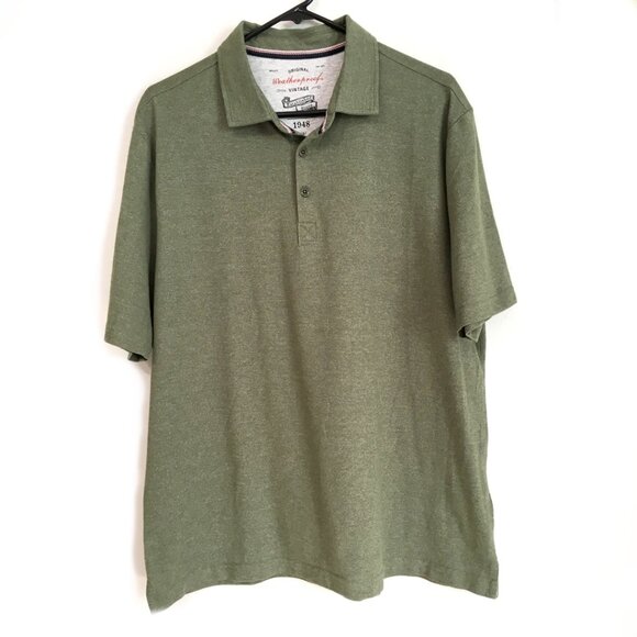 Weatherproof Men's Green Polo Shirt Size Large - Picture 1 of 8